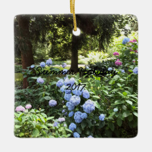 Ornement En Céramique Hydrangea Floral Trees Nature Photography