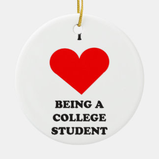Ornement En Céramique I COEUR étant un étudiant universitaire !