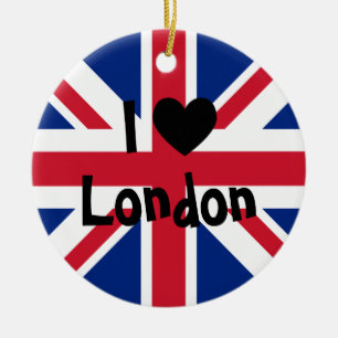 Ornement En Céramique I Love London Ornament