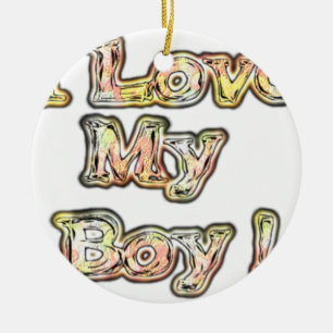 Ornement En Céramique I Loy My Boy Design Cool Collection Vintage Texte
