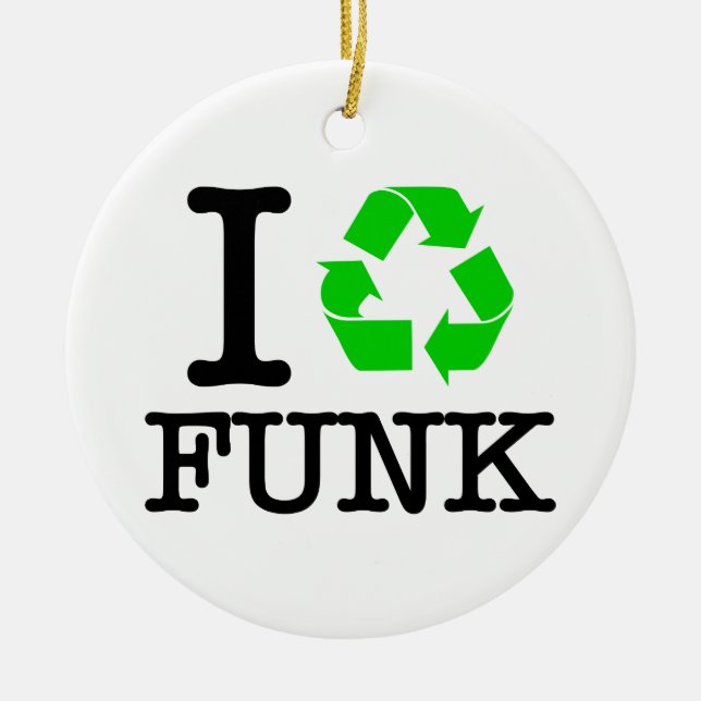 Ornement En Céramique I Recycle Funk (Devant)