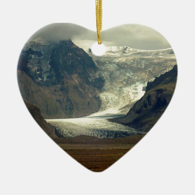 Ornement En Céramique Iceland Glacier Ornament (Devant)