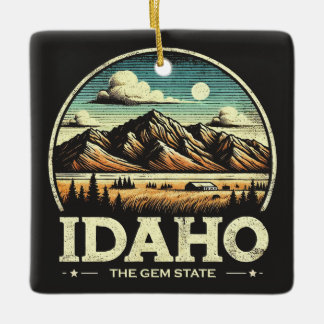 Ornement En Céramique Idaho