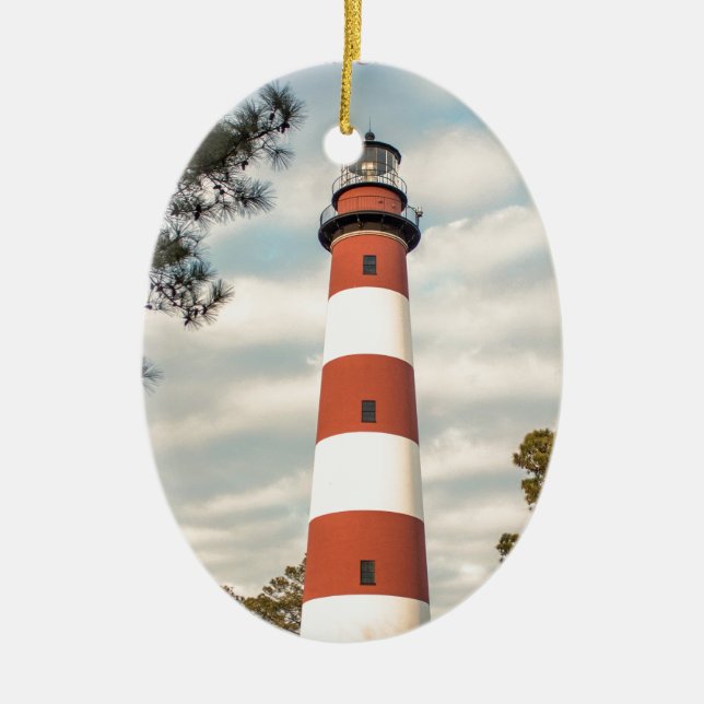 Ornement En Céramique Île d'Assateague (Devant)