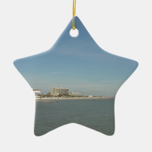Ornement En Céramique Île de Galveston, le Texas (Devant)