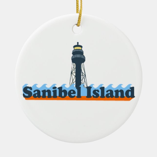 Ornement En Céramique Île de Sanibel (Devant)