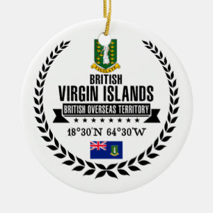 Ornement En Céramique Îles Vierges britanniques