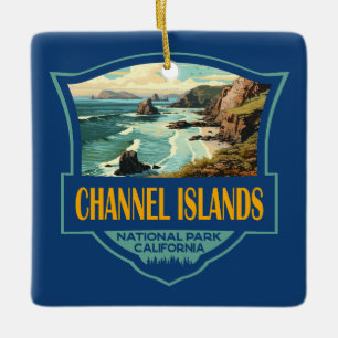 Ornement En Céramique Illustration du parc national des îles Channel