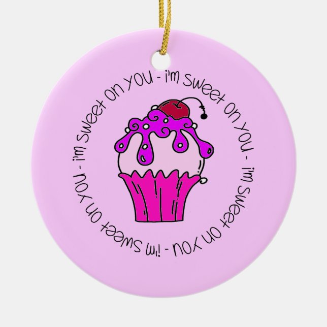 Ornement En Céramique I'm Sweet on You Valentine (Devant)