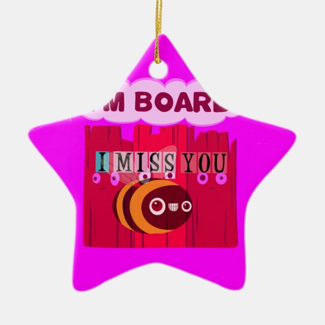 Ornement En Céramique Impression d'abeilles (Devant)