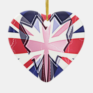 Ornement En Céramique Imprimer "I Love UK"