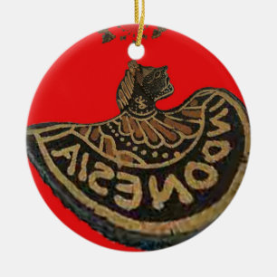 Ornement En Céramique Indonésie Marionnette Javanaise Art culturel