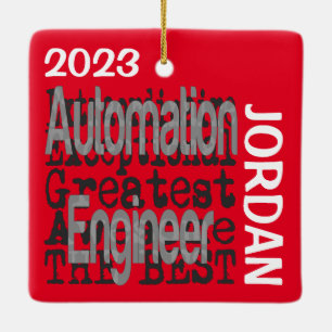 Ornement En Céramique Ingénieur Automatique Extraordinaire PERSONNALISÉ