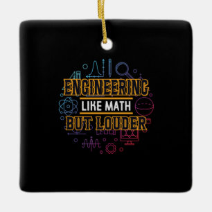 Ornement En Céramique Ingénieur Ingénieur Comme Math