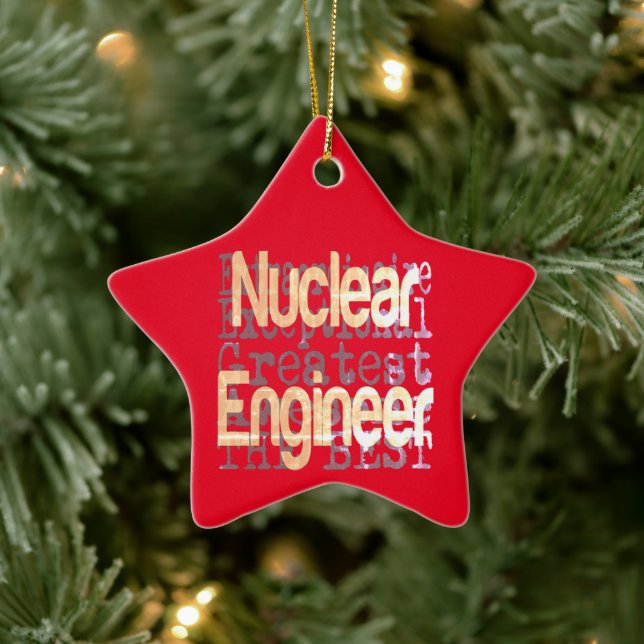 Ornement En Céramique Ingénieur nucléaire Extraordinaire (Arbre)