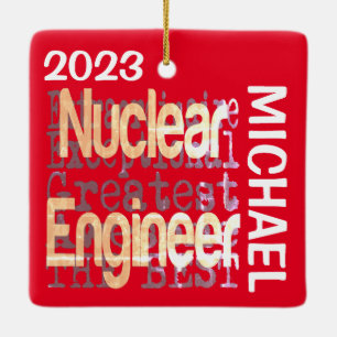 Ornement En Céramique Ingénieur nucléaire Extraordinaire CUSTOM