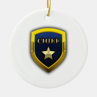 Ornement En Céramique Insigne en chef d'or