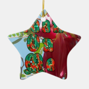 Ornement En Céramique Inspiration Lean On Me Floral Skyward Art Imprimer