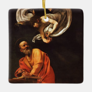 Ornement En Céramique Inspiration Saint Matthew Caravaggio peinture art