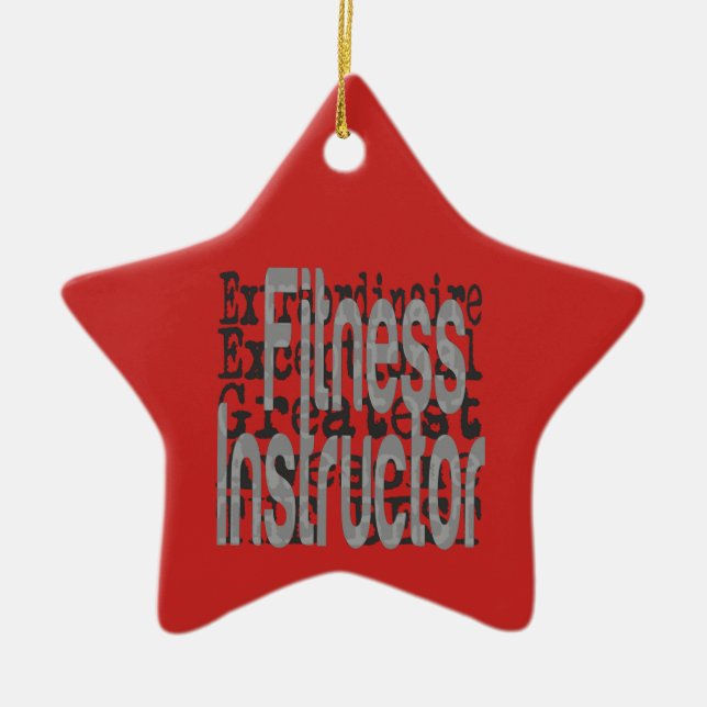 Ornement En Céramique Instructeur de fitness Extraordinaire (Devant)