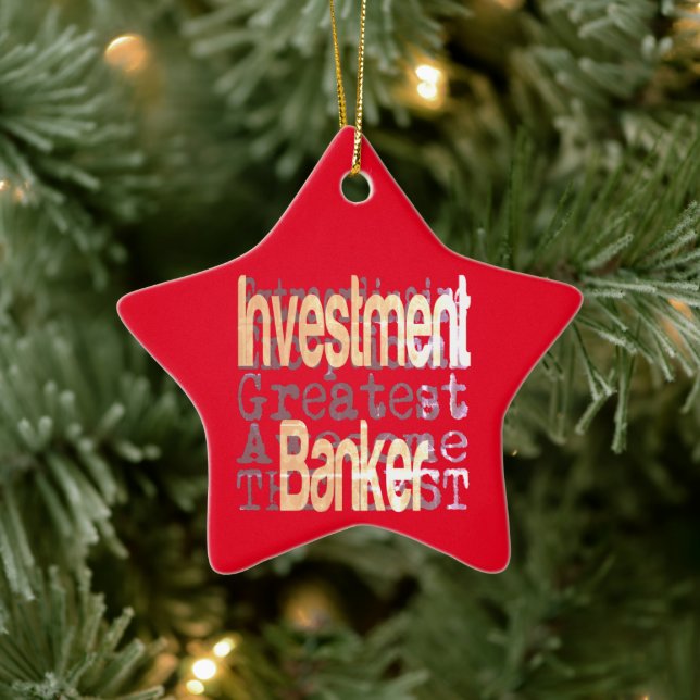 Ornement En Céramique Investment Banker Extraordinaire (Arbre)