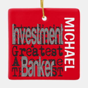 Ornement En Céramique Investment Banker Extraordinaire PERSONNALISÉ