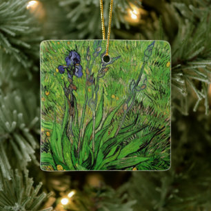 Ornement En Céramique Iris de Vincent van Gogh, Beaux-Arts de jardin vin