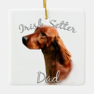 Ornement En Céramique Irish Setter Dad 2