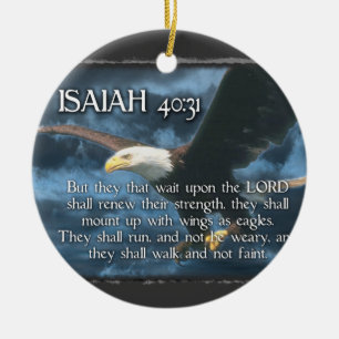 ORNEMENT EN CÉRAMIQUE ISAIAH 40:31