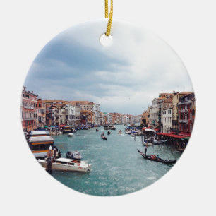 Ornement En Céramique Italie vintage Canal de Venise Photo