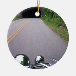 Ornement En Céramique Itinéraire pittoresque de route express bleue de