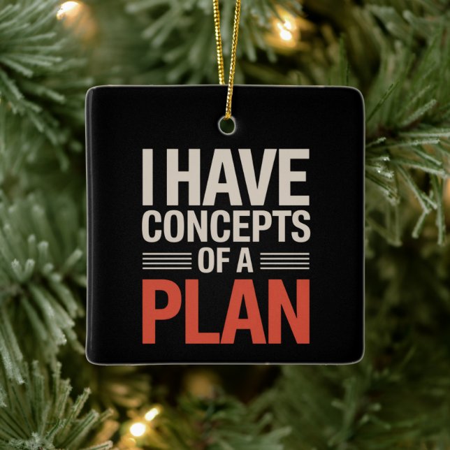 Ornement En Céramique J'ai un concept de plan (Arbre)