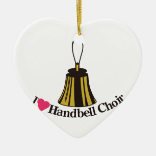 Ornement En Céramique J'aime le choeur de cloche