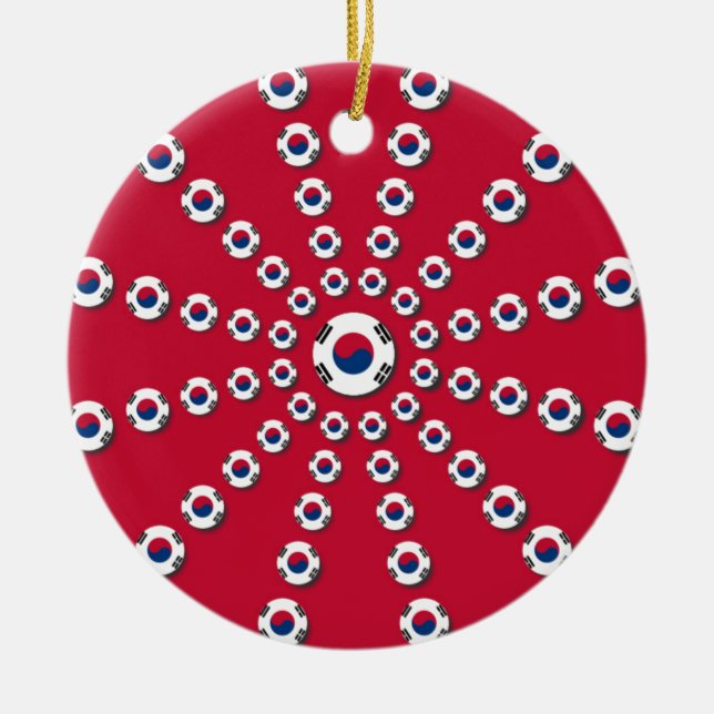 Ornement En Céramique J'aime le rouge (Devant)