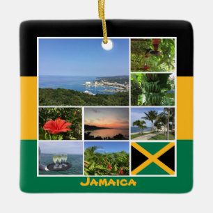 Ornement En Céramique Jamaïque - Collage photo