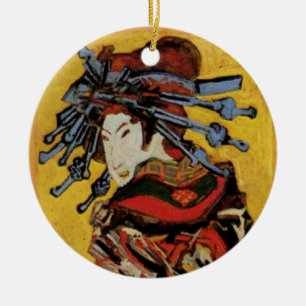 Ornement En Céramique Japonais Courtesan Oiran par Vincent van Gogh
