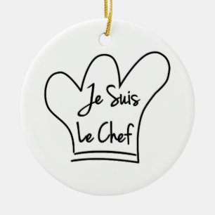 Ornement En Céramique Je Suis Le Chef