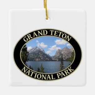 Ornement En Céramique Jenny Lake au Grand Teton National Park dans le Wy