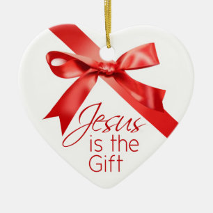 Ornement En Céramique Jésus est l'ornement de Noël de cadeau
