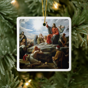 Ornement En Céramique Jésus, Sermon sur le Mont,
