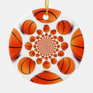 Ornement En Céramique Jeu de basket-ball des champions : Court Vision Ka