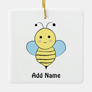 Ornement En Céramique Jolie abeille caricaturale