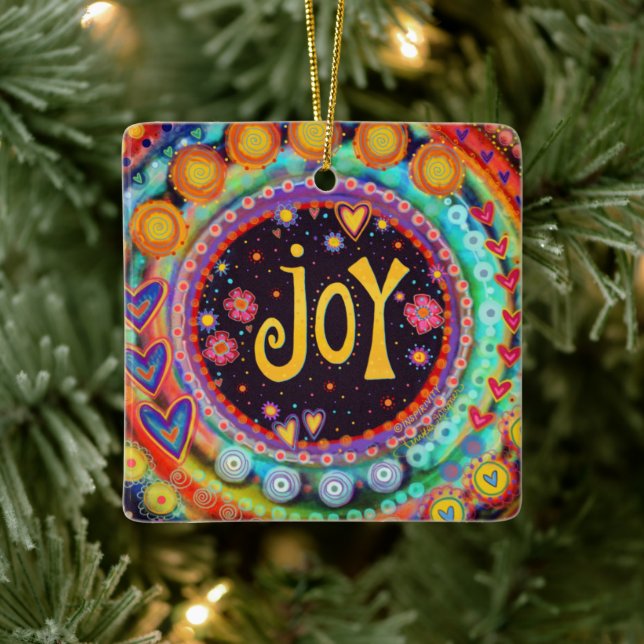 Ornement En Céramique Jolie couleur Whimsical Joie Amusante Inspirivité (Arbre)