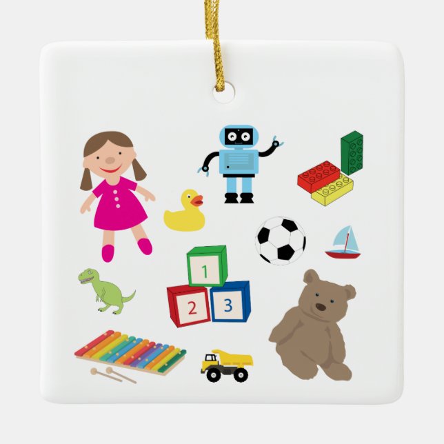 Ornement En Céramique Jouets pour enfants Motif (Devant)
