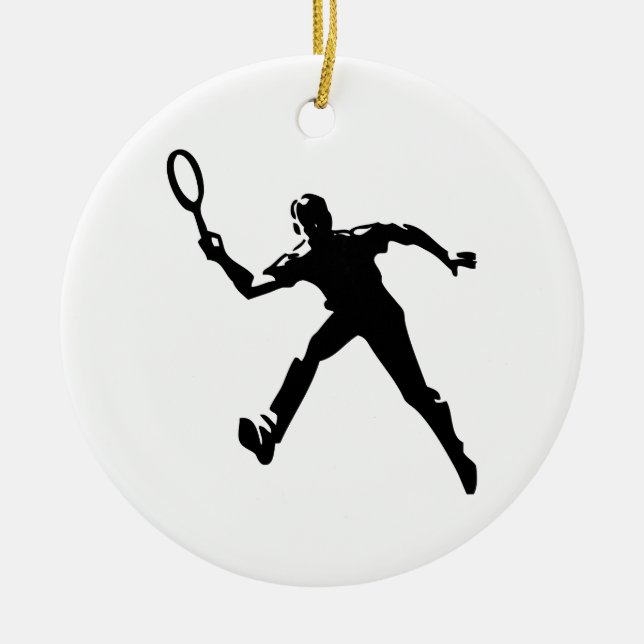 Ornement En Céramique Joueur de tennis (Devant)