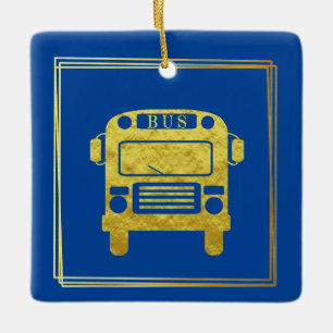 Ornement En Céramique Jour d'appréciation du conducteur d'autobus Orneme