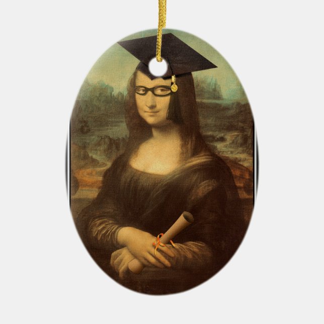 Ornement En Céramique Journée des diplômes de Mona Lisa (Devant)