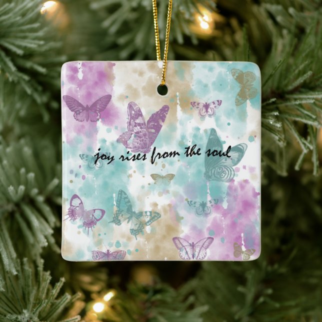 Ornement En Céramique Joy Rises from the Soul (Arbre)