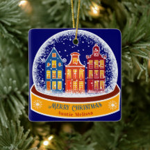 Joyeuse Noël tante Snowglobe Village