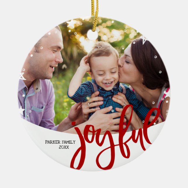 Ornement | en céramique joyeux (Devant)